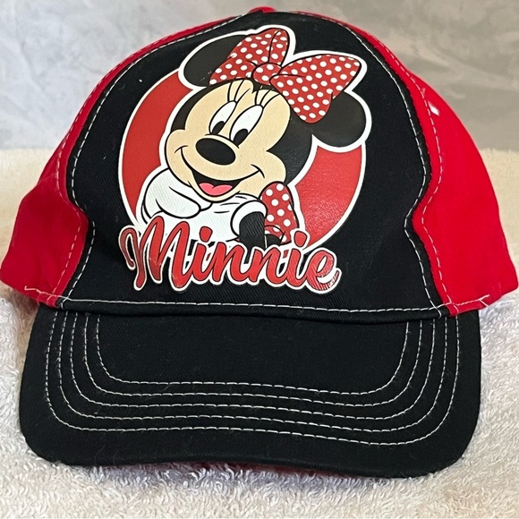 Minnie Mouse Red and Black Kids Cap - Picture 2 of 15